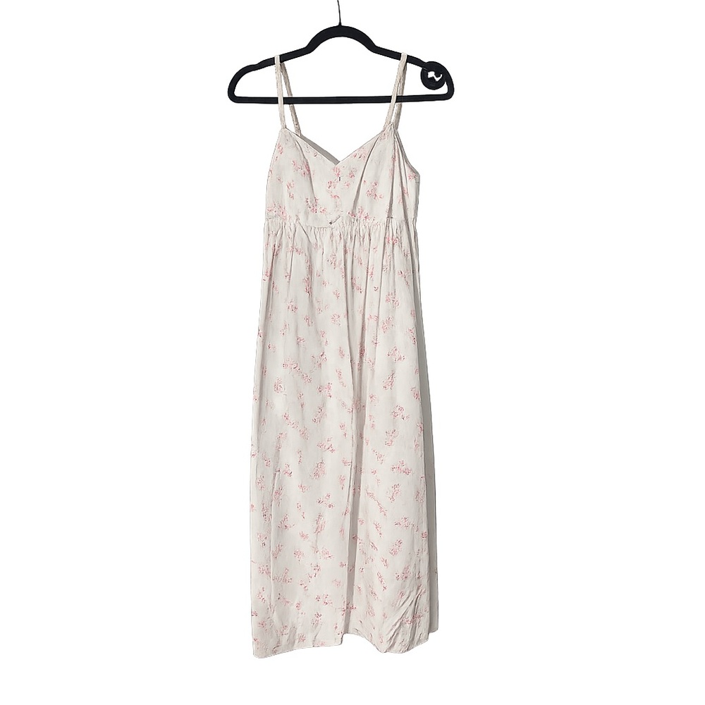 Shabby Chic Pink Floral Chemise | Smocked Cotton Nightgown · Cottagecore Romance